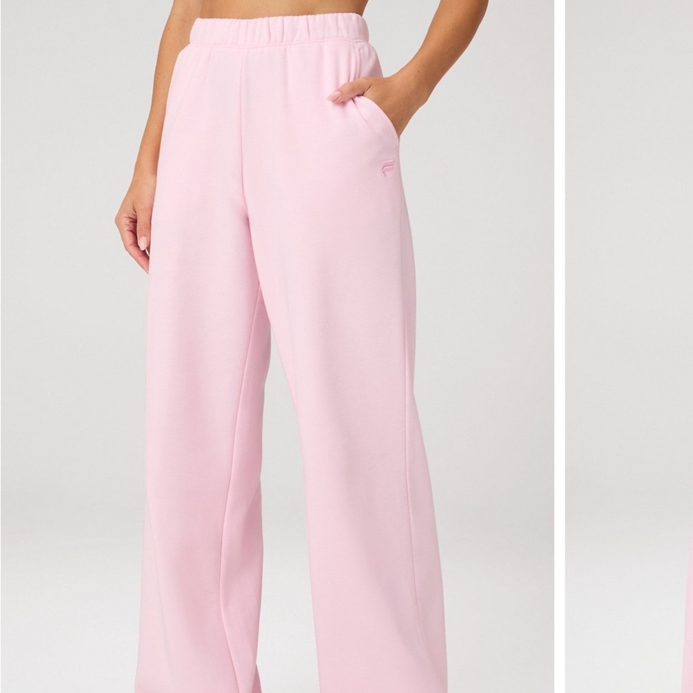 Fabletics Cozy Fleece Wide Leg Sweatpants L